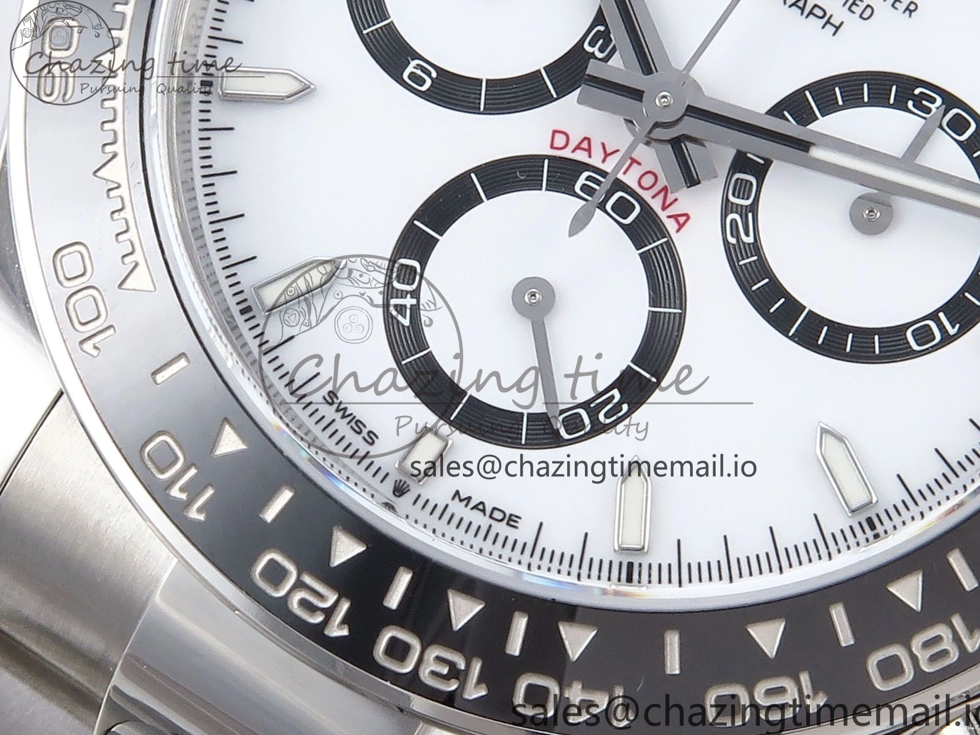 MiroTime 0323 Refined Daytona 126500 VSF 1:1 Best Edition 904L Steel White Dial on SS Braclet DD 1238